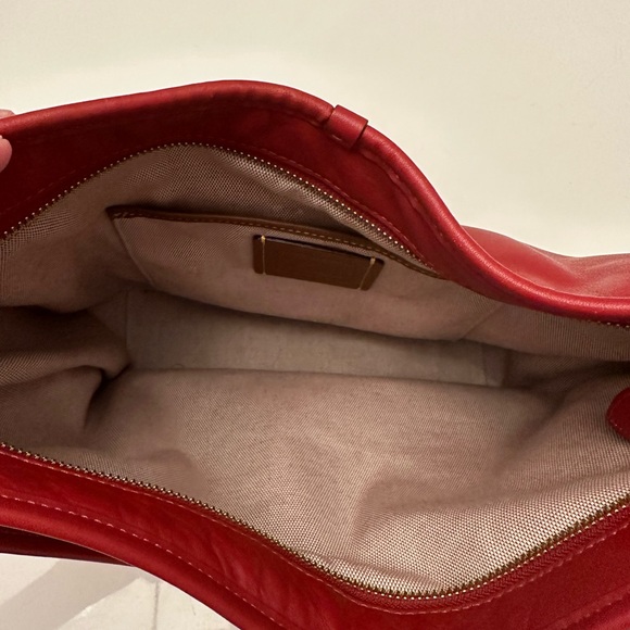 Coach Soft Leather Tabby Hobo-red - Picture 3 of 3